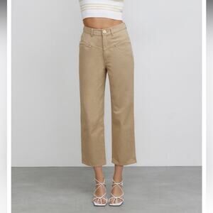 Significant Other NWT The Monty Jean High Rise Straight Leg Tan Size 10 $240